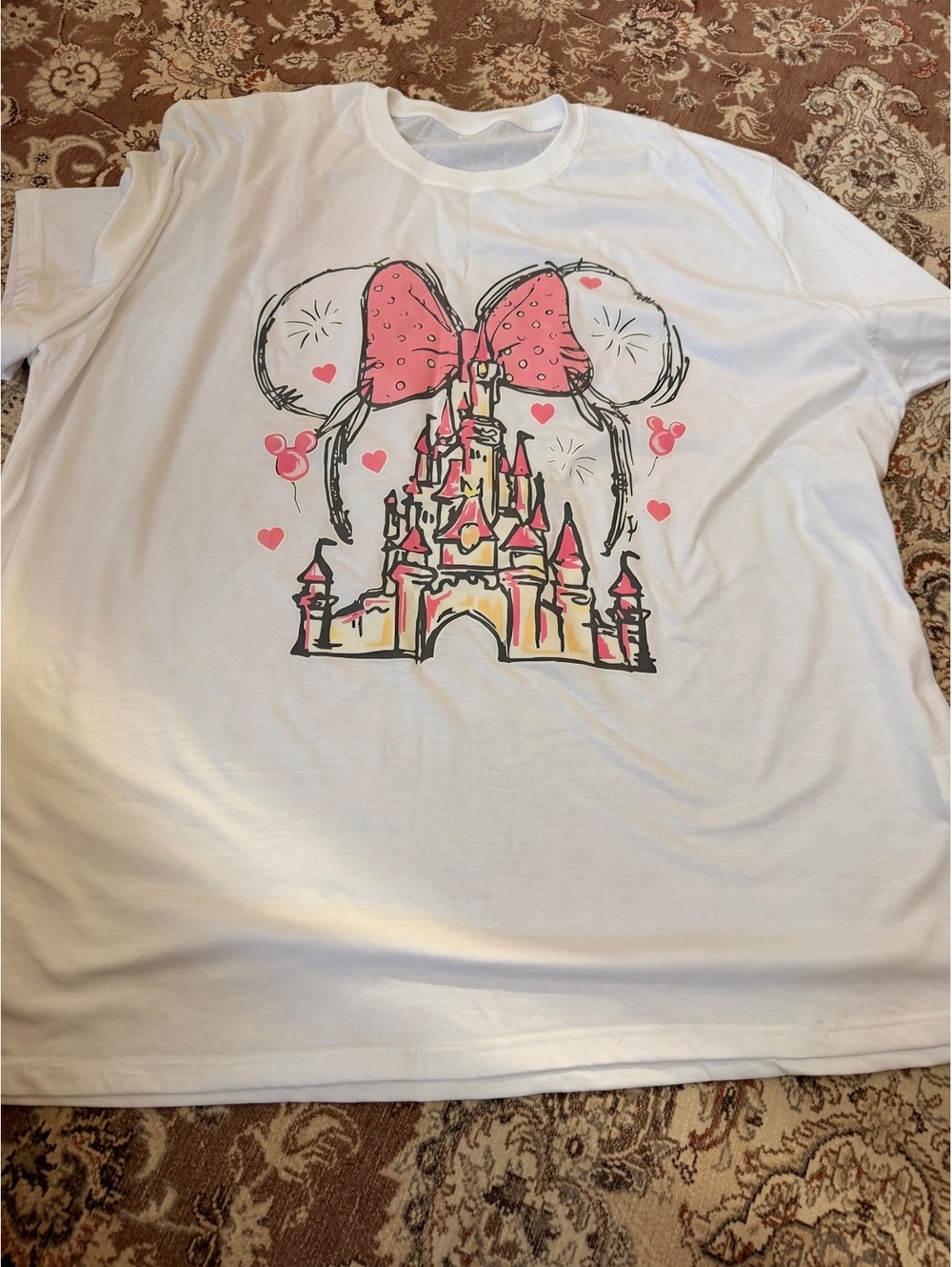 Disney inspired castle print t shirt